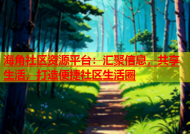 海角社区资源平台：汇聚信息，共享生活，打造便捷社区生活圈