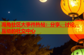 海角社区大事件热帖：分享、讨论、互动的社交中心