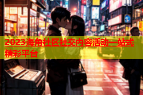 2023海角社区社交内容活动一站式精彩平台