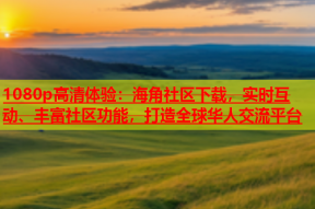 1080p高清体验：海角社区下载，实时互动、丰富社区功能，打造全球华人交流平台