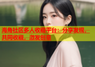 海角社区多人收藏平台：分享发现，共同收藏，激发创意