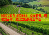 hj57e海角社区BBS：交友聊天、短视频分享、游戏互动的社交平台