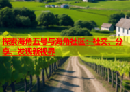 探索海角五号与海角社区：社交、分享、发现新视界