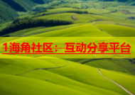 1海角社区：互动分享平台