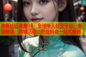 海角社区海角08：全球华人社交平台，多语翻译、同城活动、职业机会一站式服务