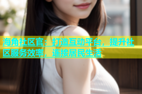 海角社区官：打造互动平台，提升社区服务效率，连接居民生活