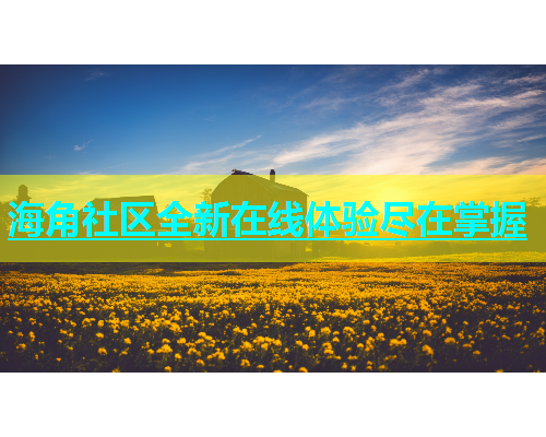 海角社区全新在线体验尽在掌握  第1张