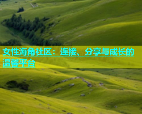 女性海角社区：连接、分享与成长的温馨平台  第2张