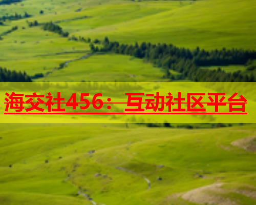 海交社456：互动社区平台  第1张