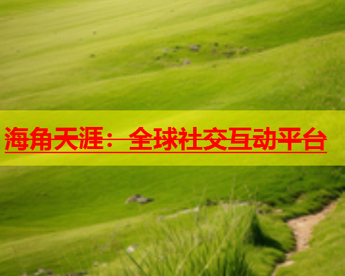 海角天涯：全球社交互动平台  第2张