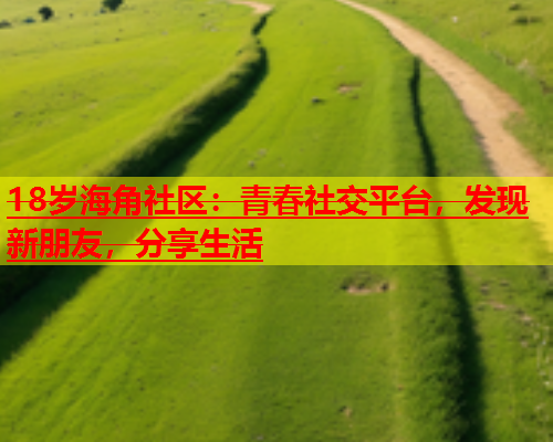 18岁海角社区：青春社交平台，发现新朋友，分享生活  第1张