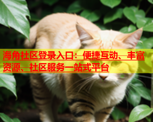 海角社区登录入口：便捷互动、丰富资源、社区服务一站式平台  第2张