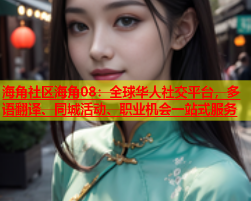 海角社区海角08：全球华人社交平台，多语翻译、同城活动、职业机会一站式服务  第1张