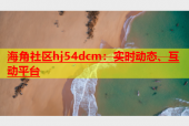 海角社区hj54dcm：实时动态、互动平台
