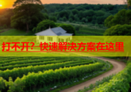 打不开？快速解决方案在这里